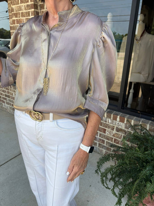 Iridescent blouse
