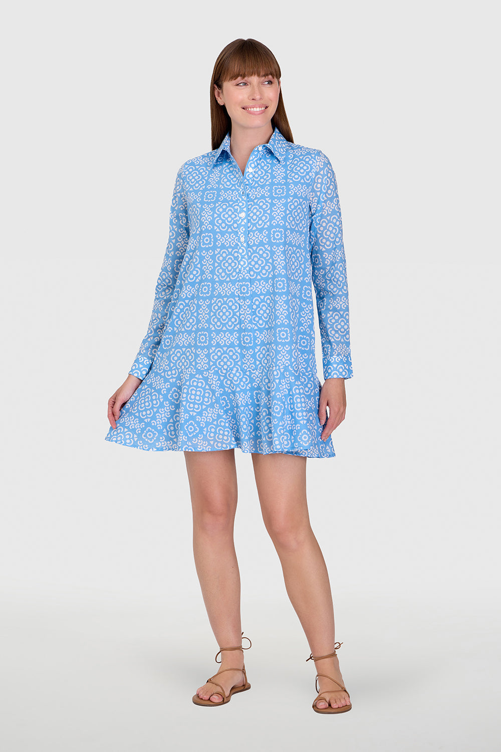 Polly Dress/ Lanai Tile