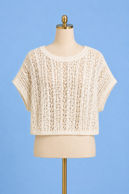 Ballast Crochet Top Natural