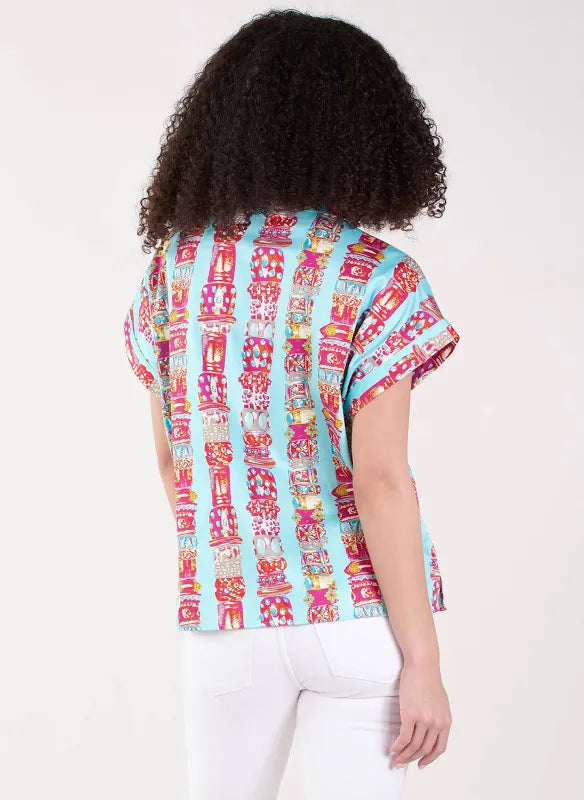 Poppy Pullover/ iconic iris