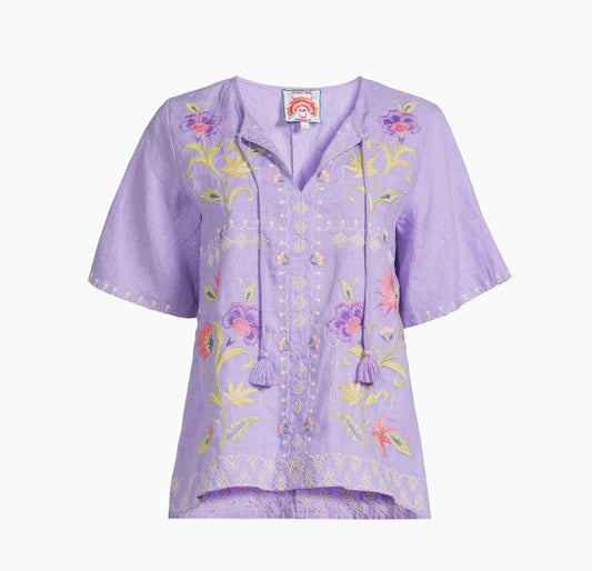 Ruffle Sleeve Field Blouse