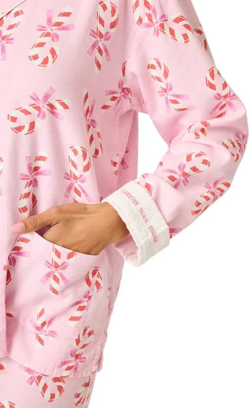Pink Flannel Pajama Set