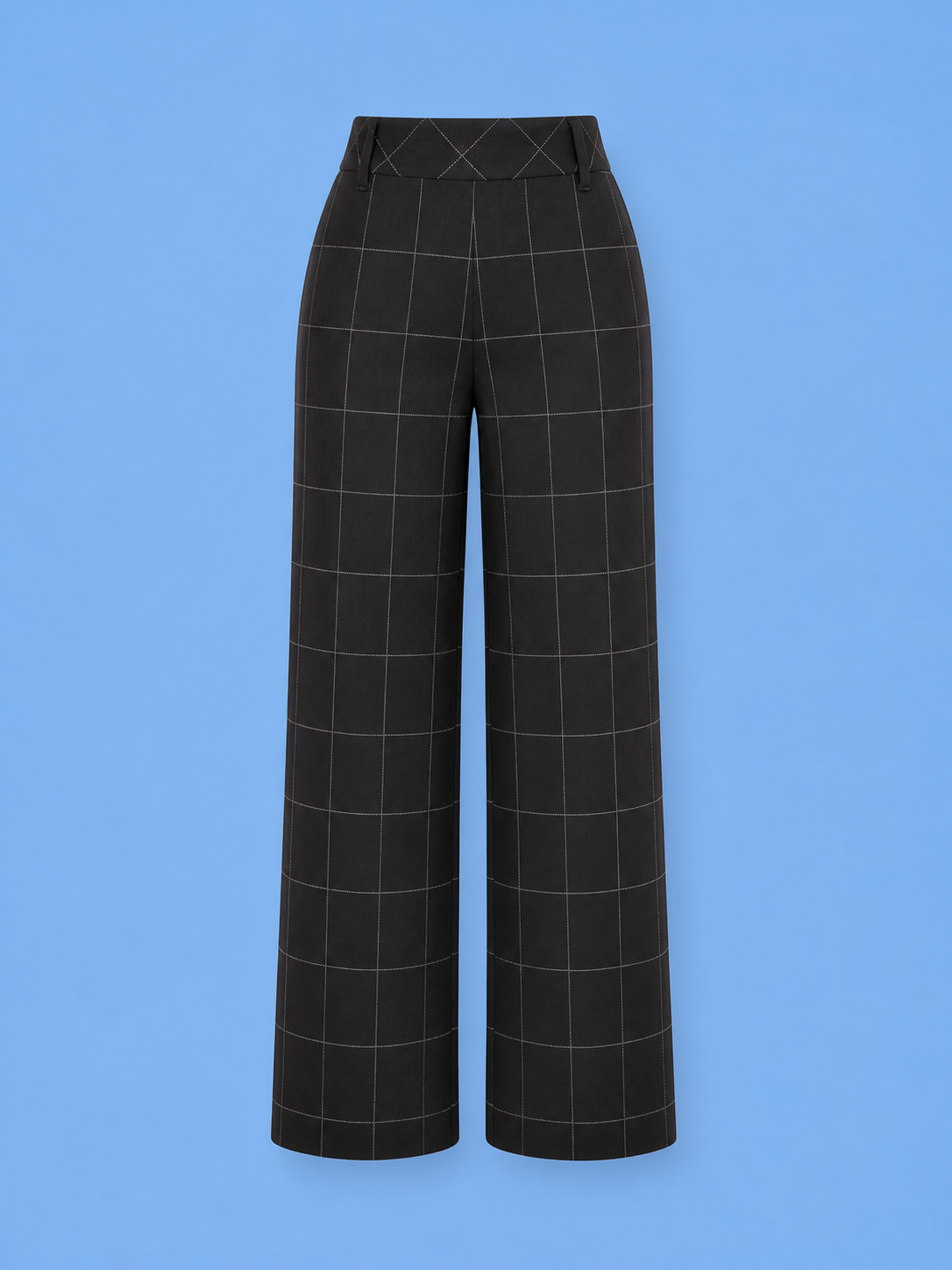 Erin Hi Waist Wide Leg Ponte/ Double