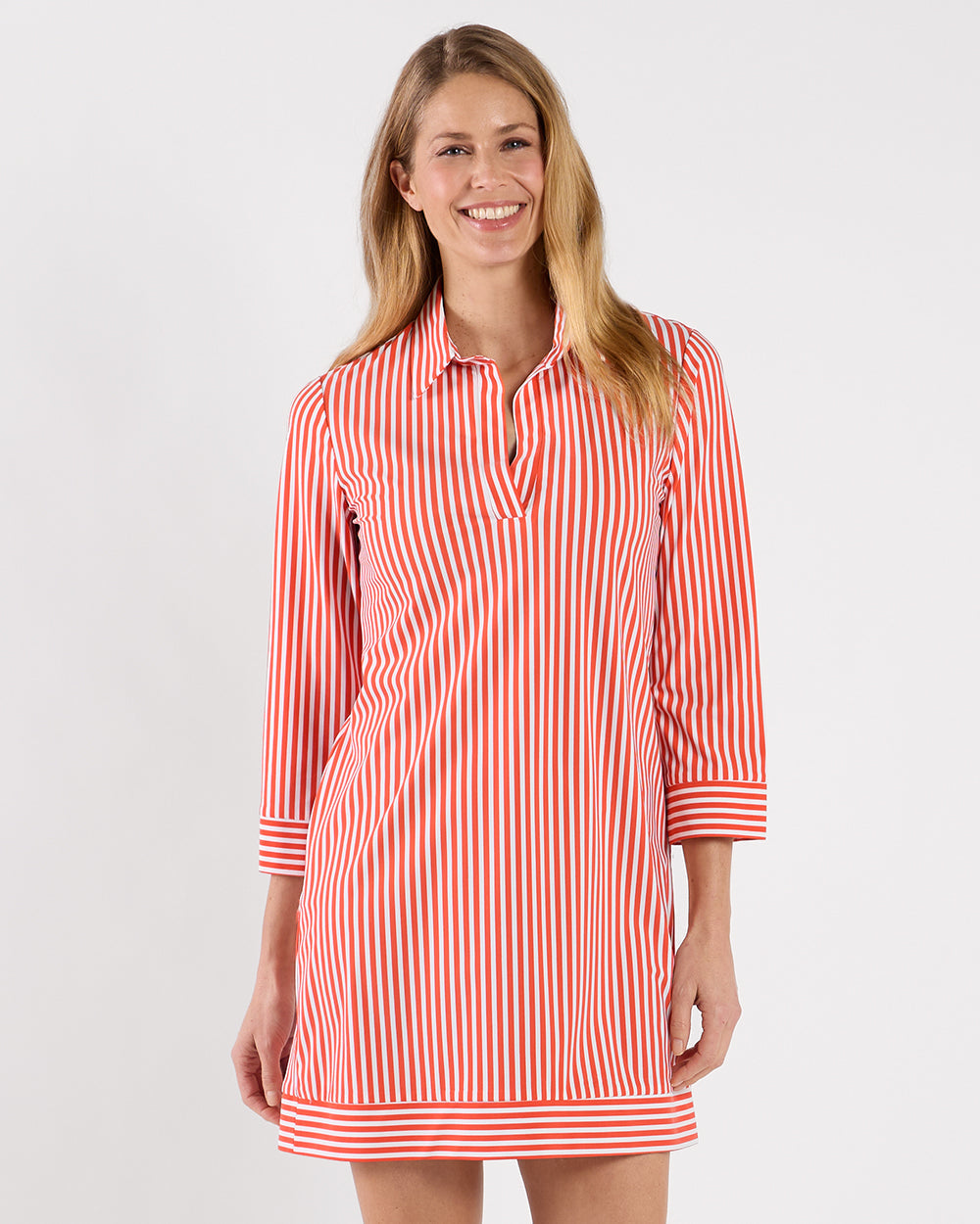 Finley Dress/ red stripe