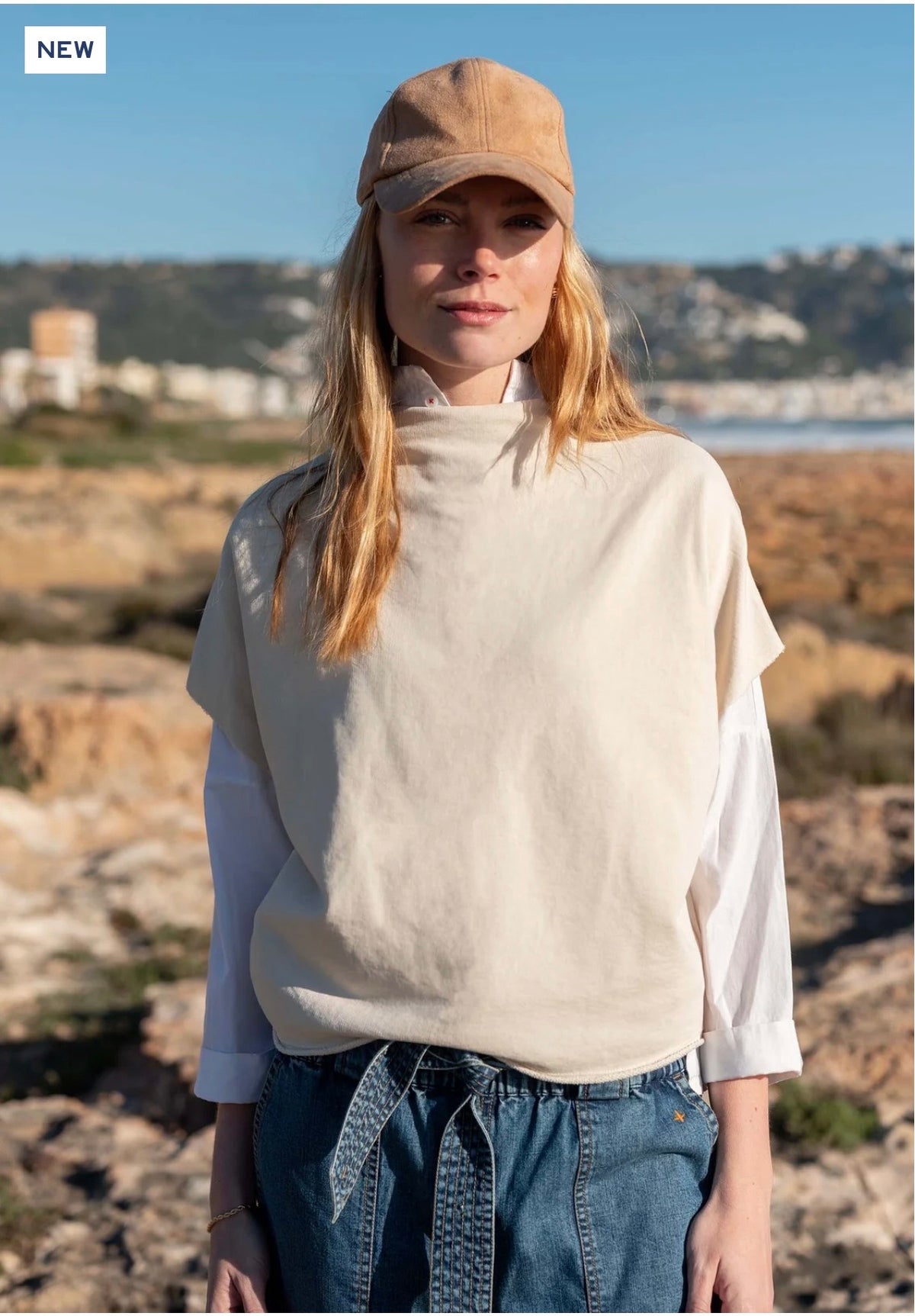 Frenchie Dolman Top/ Bone
