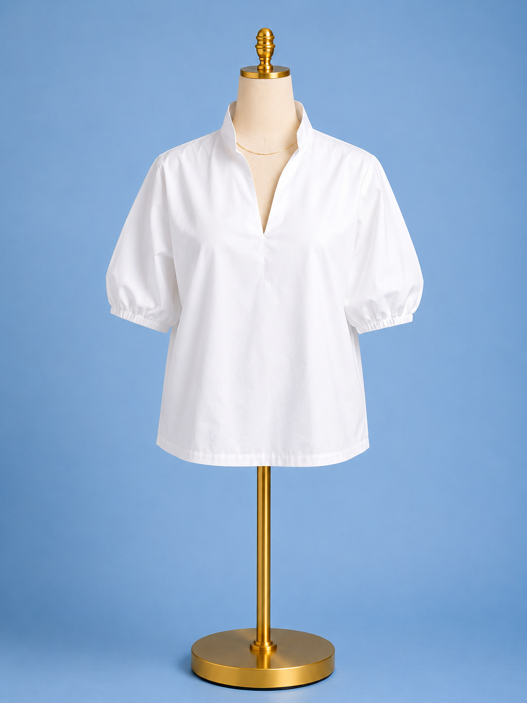 Poppy top/ white