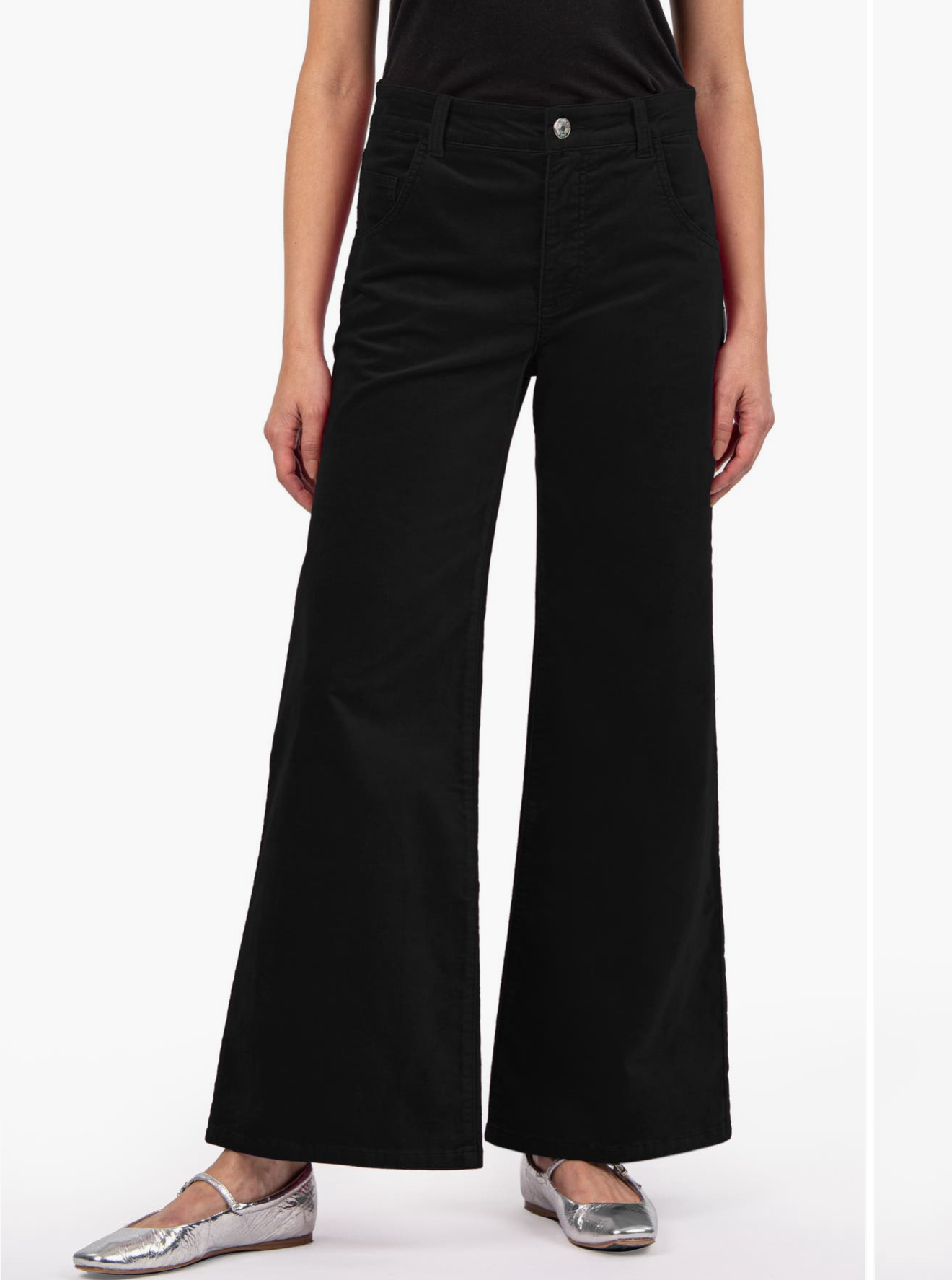Meg High Rise Fab Ab Wide Leg/ Black JM