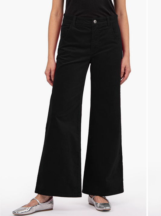Meg High Rise Fab Ab Wide Leg/ Black JM