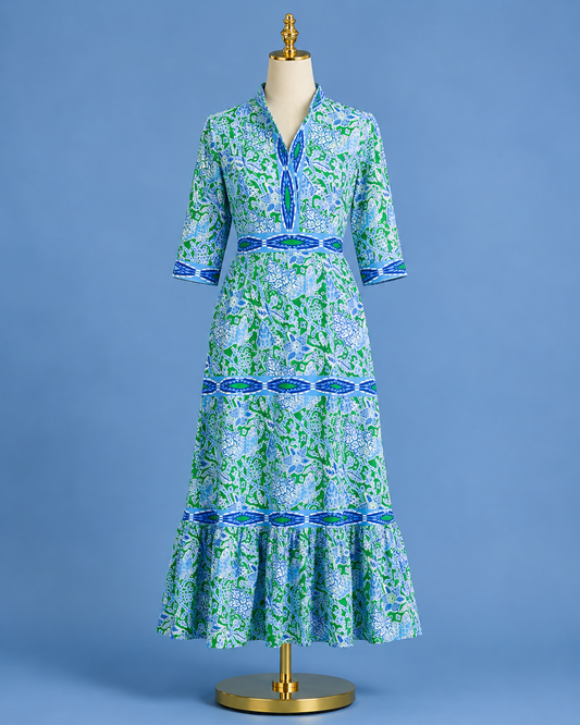 Candy Dress/ Butterfly Botanical Grass