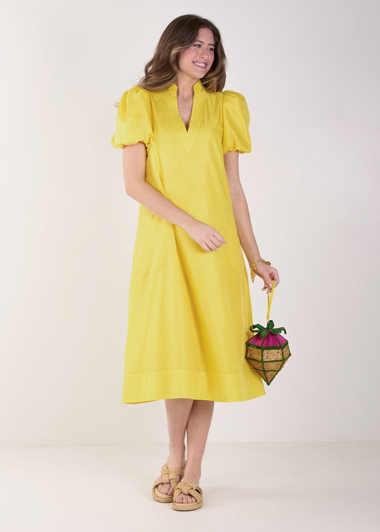 Hampton Dress/ Lemon
