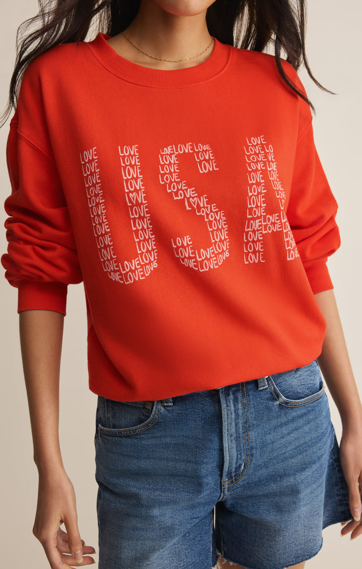 Love Boyfriend Sweatshirt / Lychee