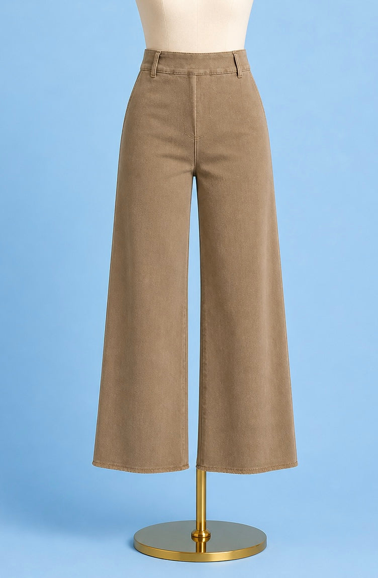 Erin High Rise Wide Leg / olive