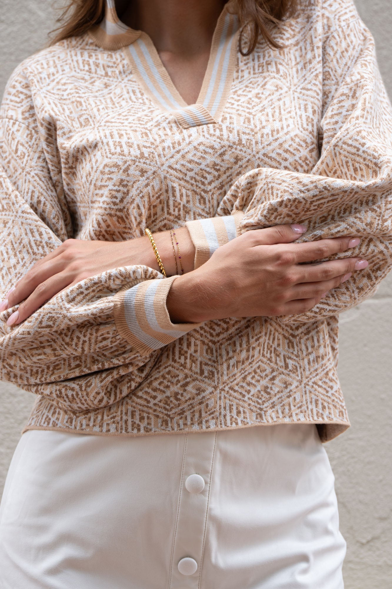 Lolli Sweater / Mosaic Monogram