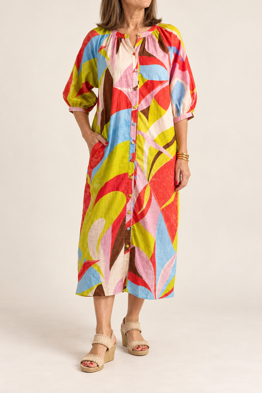 Madeline Dress / color block