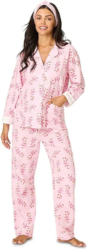 Pink Flannel Pajama Set