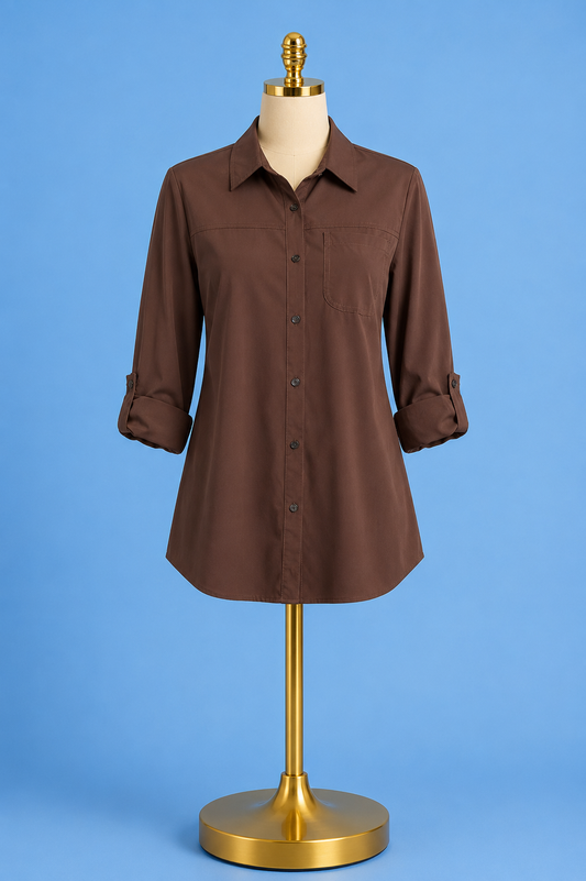 Schiffer Blouse/ cocoa