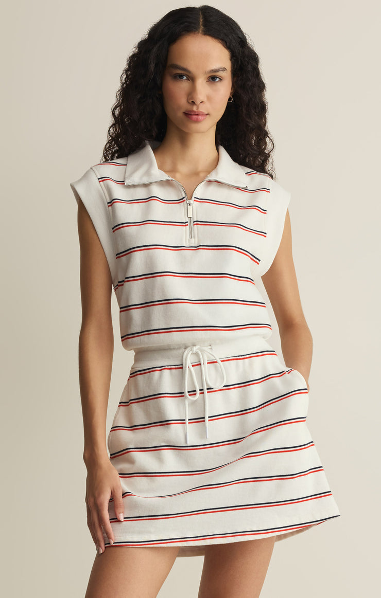 Club Dress striped white