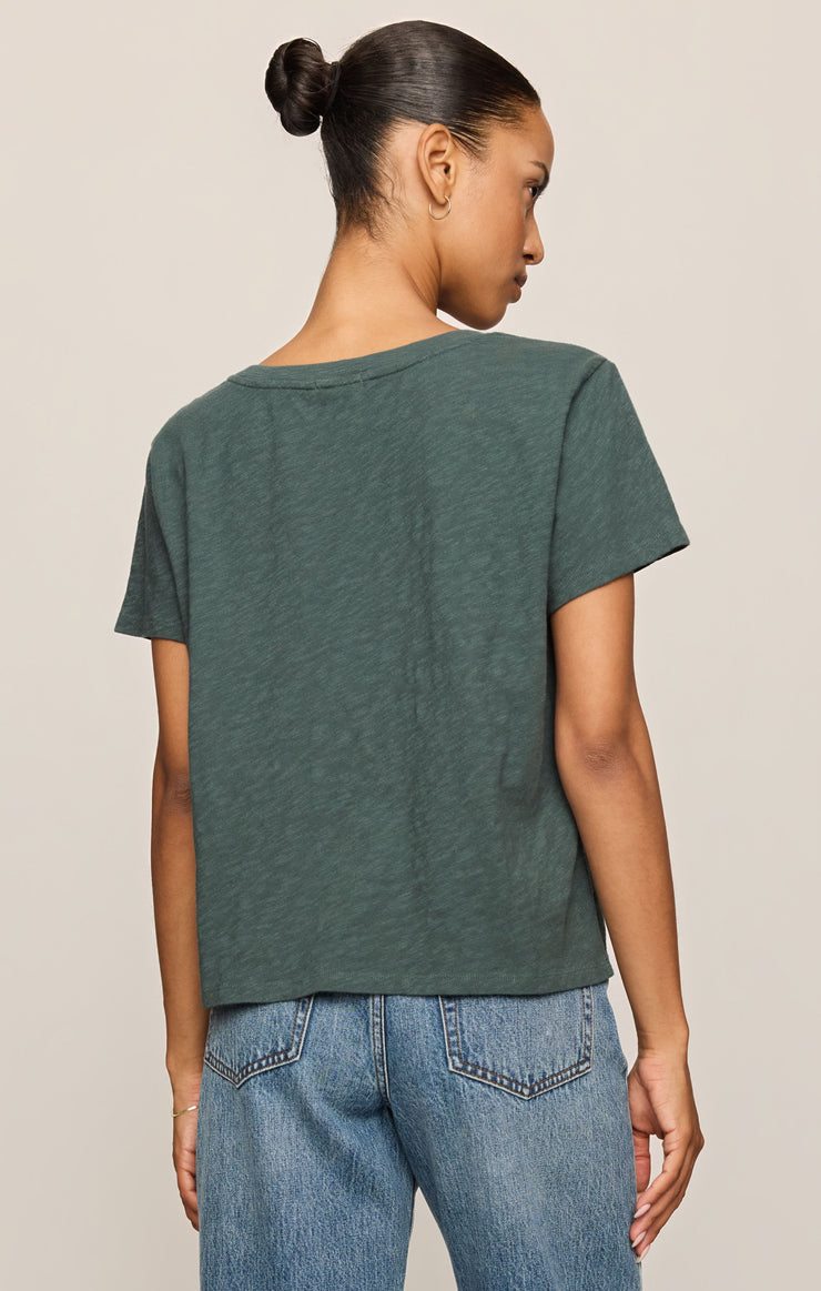 Foundation Slub Tee/ emerald cove