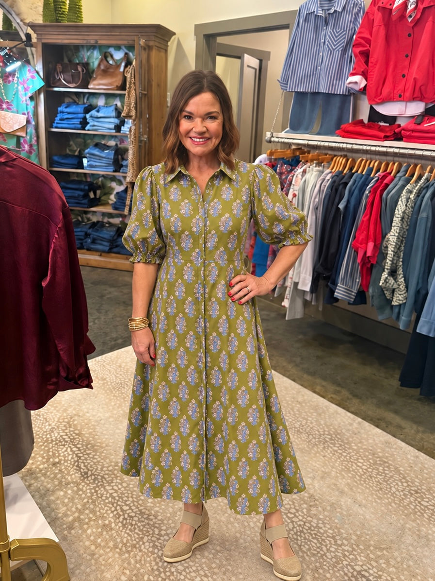 Rosie Dress/ Verdant