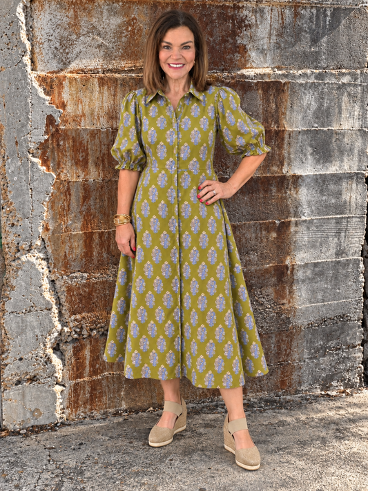Rosie Dress/ Verdant