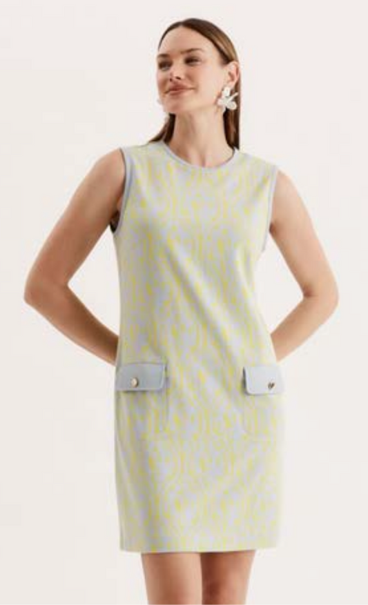Blue Mosiac Dress/ Florentine