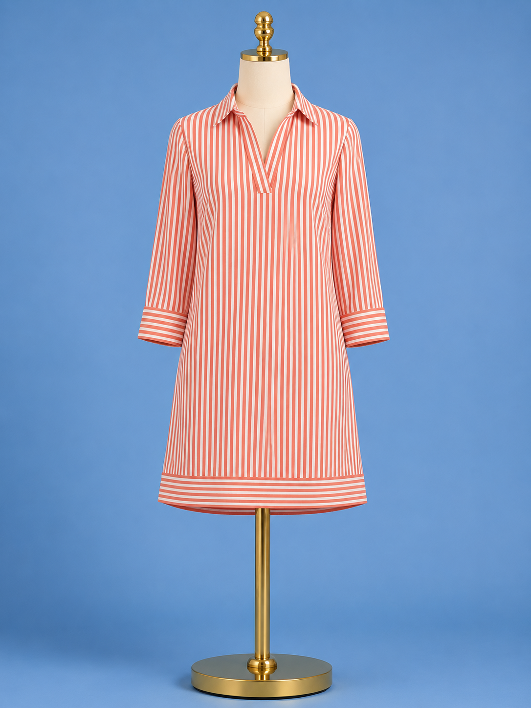 Finley Dress/ red stripe