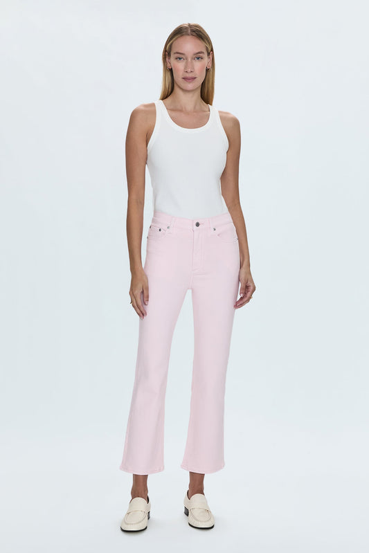 LENNON HIGH RISE CROP BOOT JEAN - BLUSH