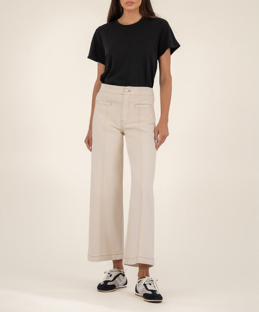 Meg high rise wide leg/ canvas