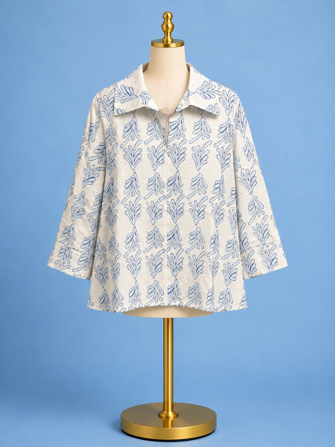 Katie Top/ blue white