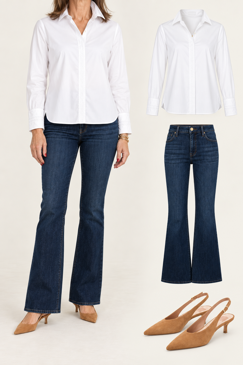 Classic Oxford/ white