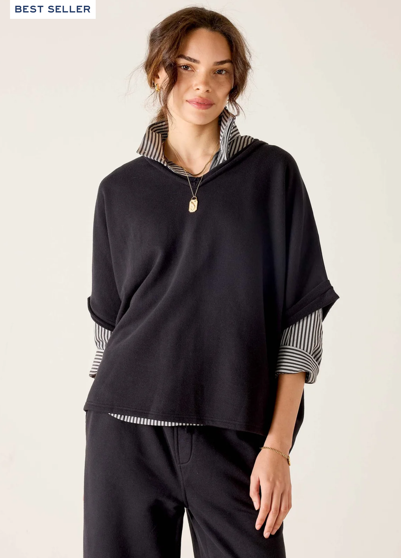 Frenchie V-Neck / Black