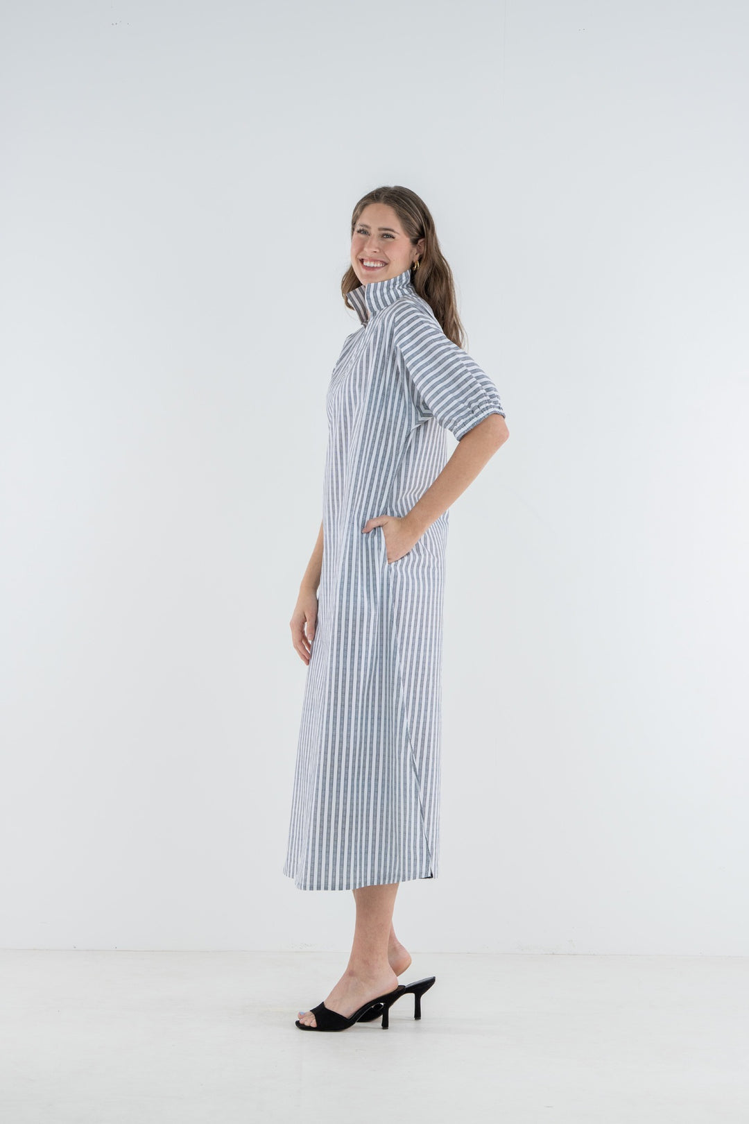Poppy Maxi/ Black Stripe