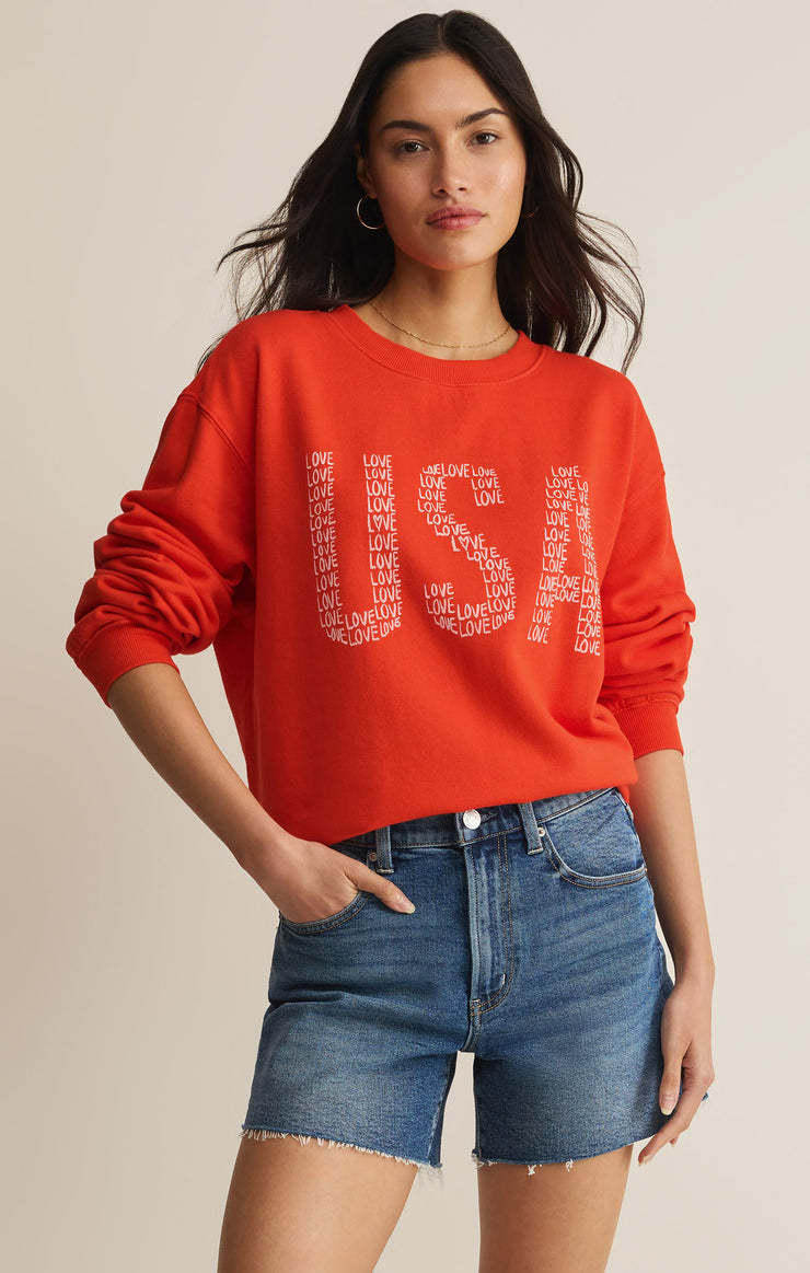 Love Boyfriend Sweatshirt / Lychee