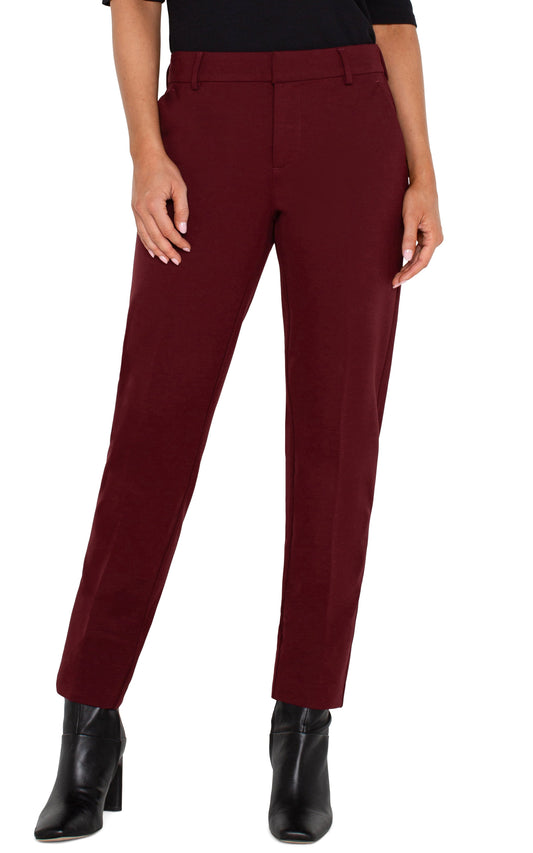 LIVERPOOL KELSEY TROUSER AUBERGINE :