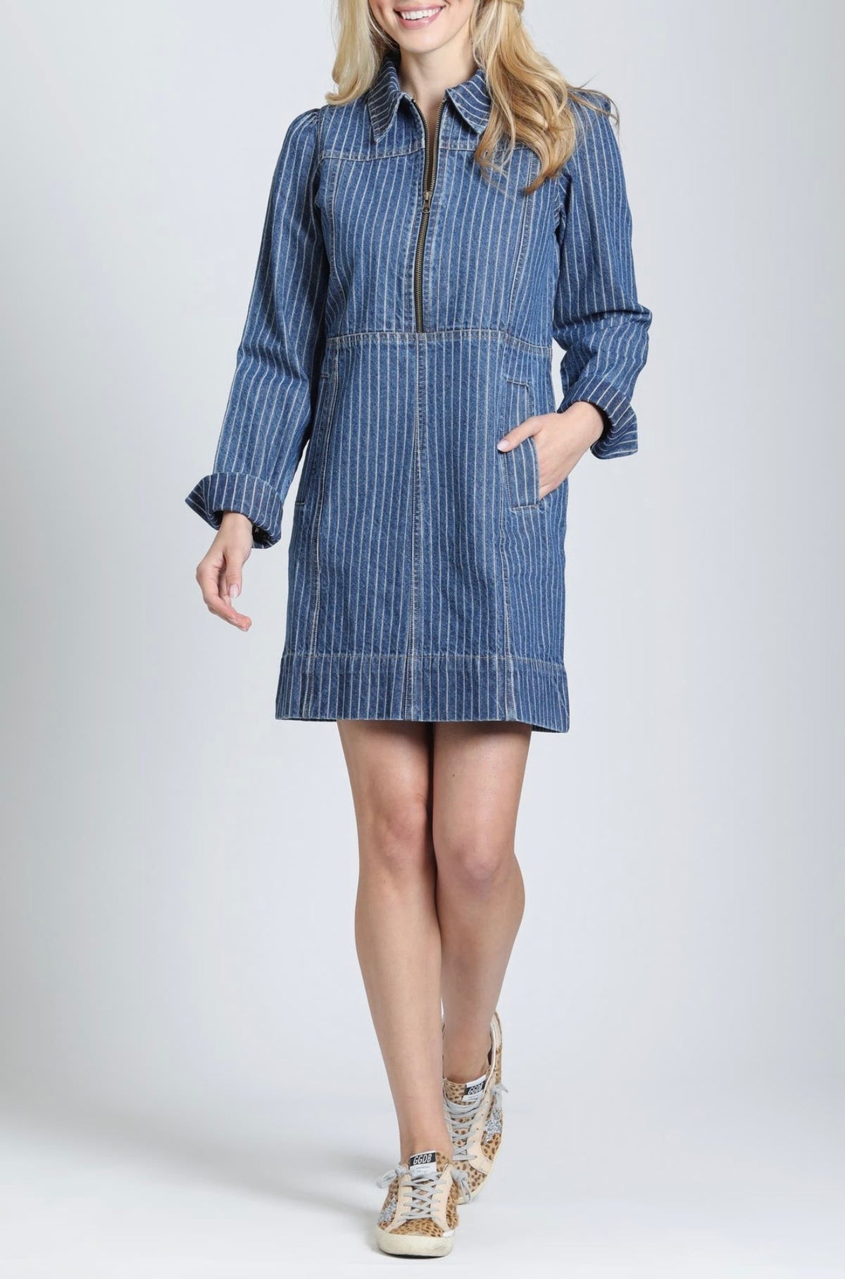 The True Indigo Shift Dress/ River Indigo