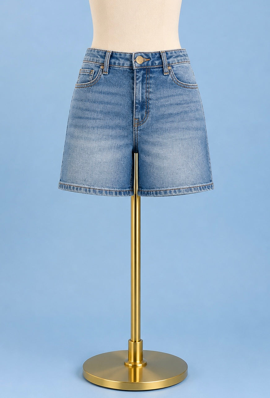 Jane High Rise Long Short / Peaceful