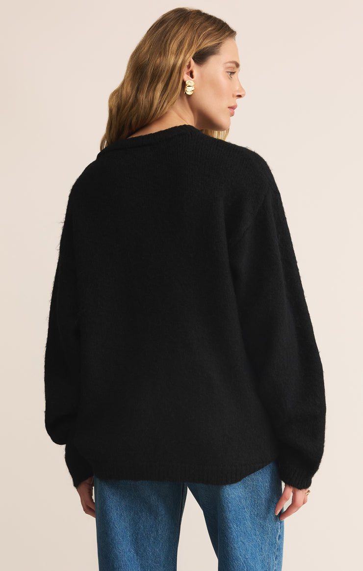 Snowed in Sweater/ Black