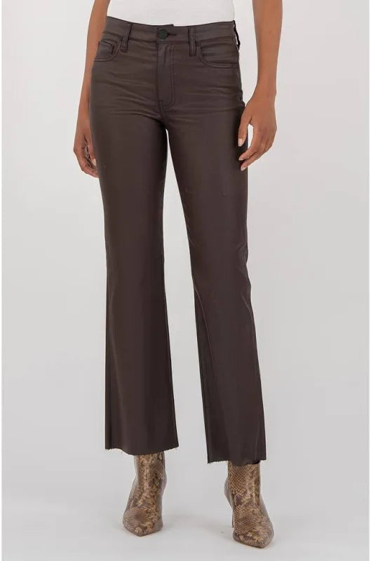 Kelsey High Rise ankle flare / chocolate