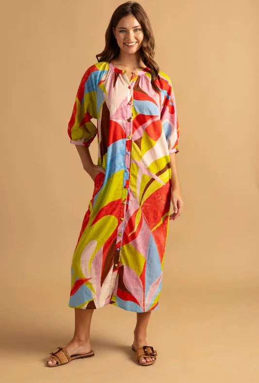 Madeline Dress / color block