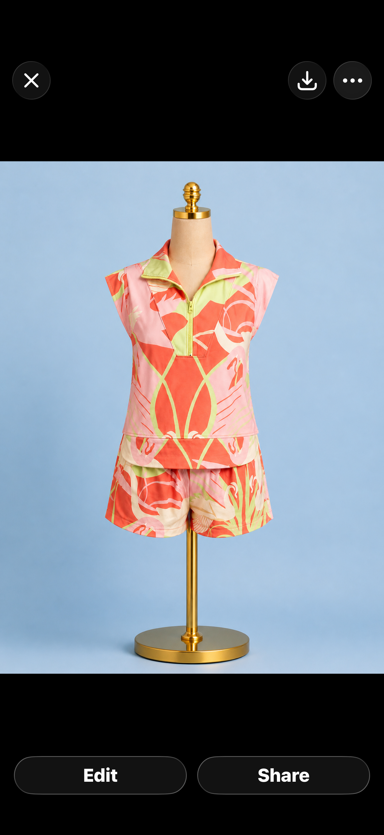 Clara Top/ coral Arcadia