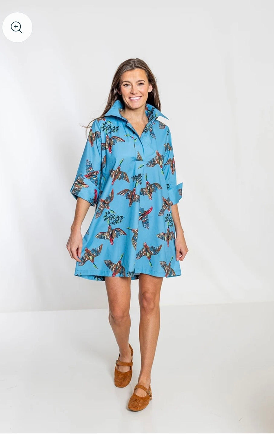 Ruthie Shirt Dress/ Berry Grove