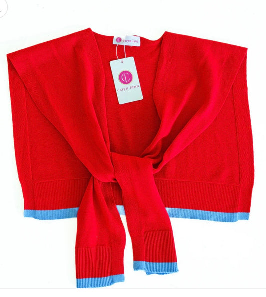 Caryn Cardi red/light blue