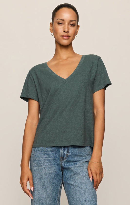 Foundation Slub Tee/ emerald cove