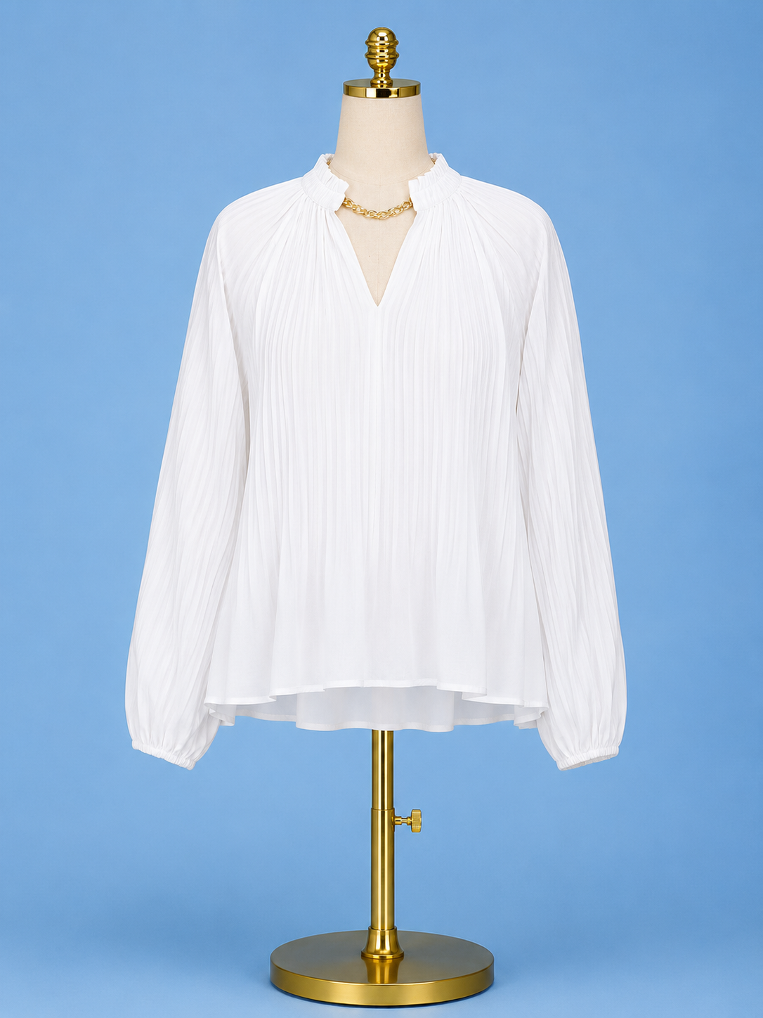 Pleaty Peasant Top/ white