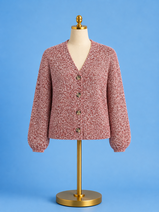 Cardigan / maroon