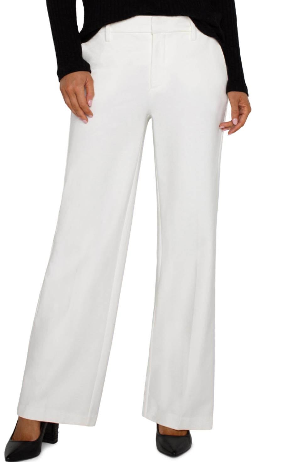 Liverpool Kelsey wide leg trouser vintage white