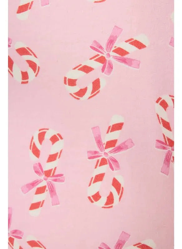 Pink Flannel Pajama Set