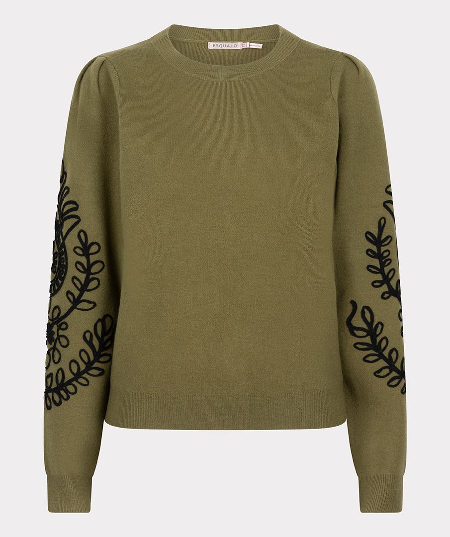 Esqualo Alphi Sweater Tape Embroidery