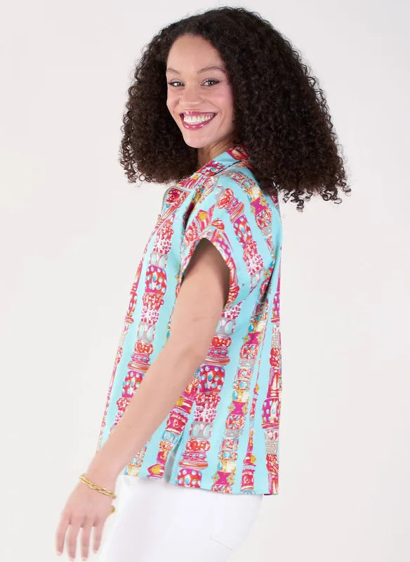 Poppy Pullover/ iconic iris