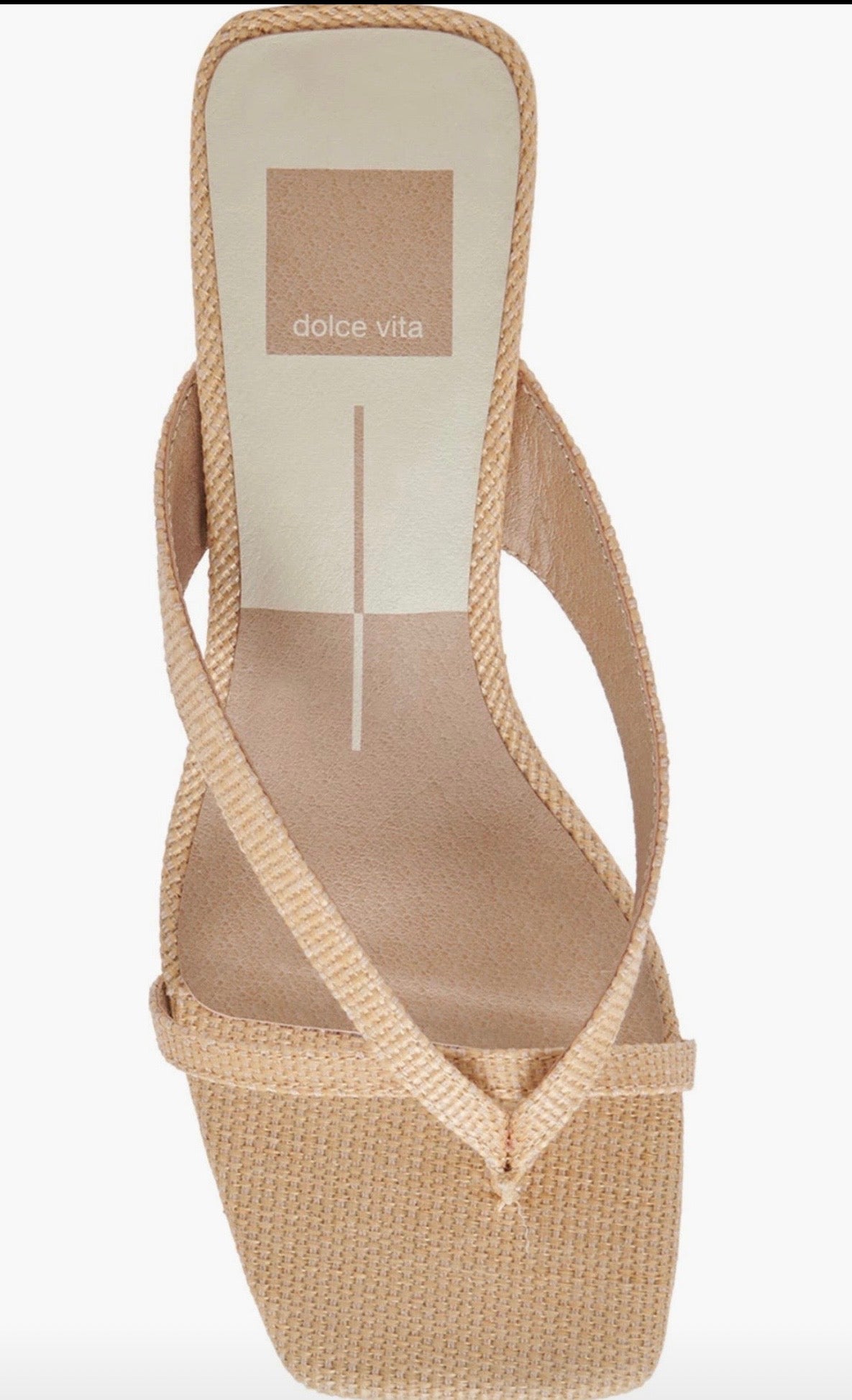Brevel shoe/ natural rafia